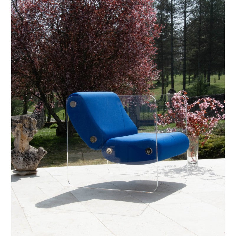 Fauteuil design XL MW08 – Parois en PMMA coulé, assise en mousse alvéolaire
