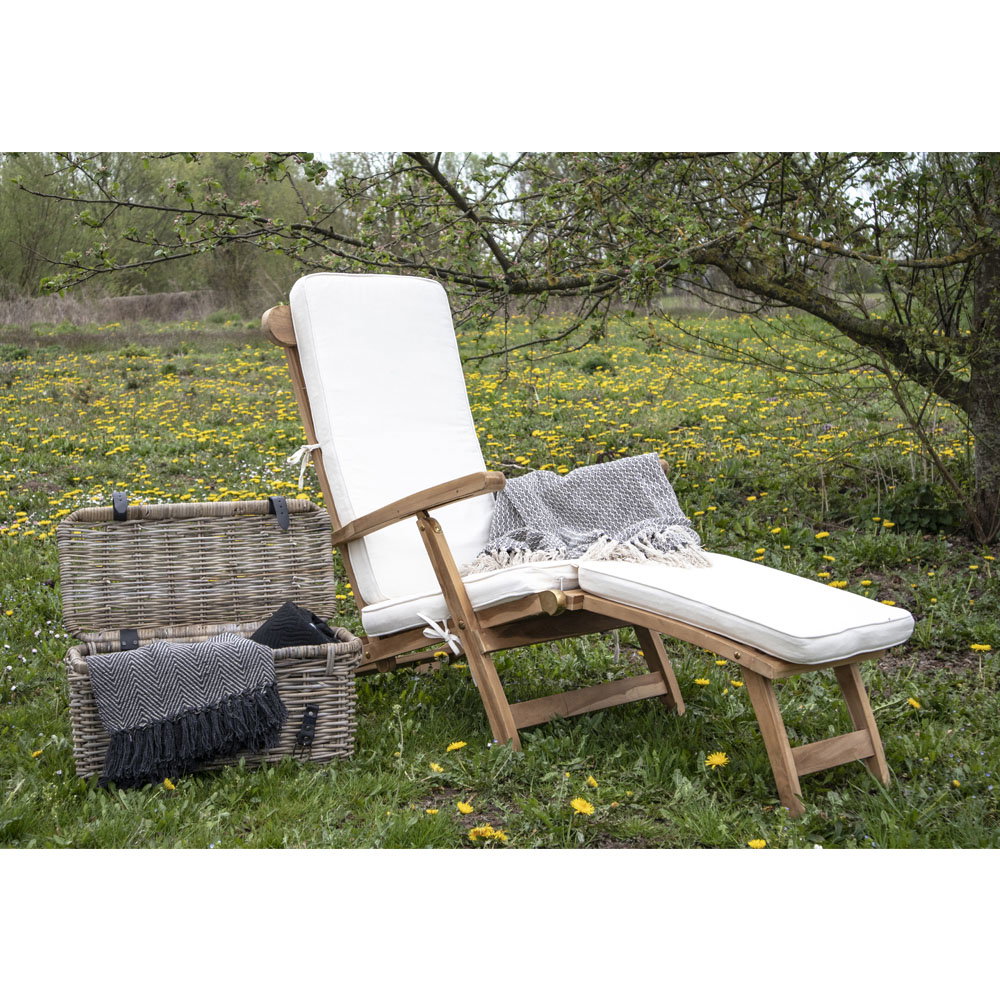 Coussin ARRECIFE blanc pour chilienne – vue complémentaire