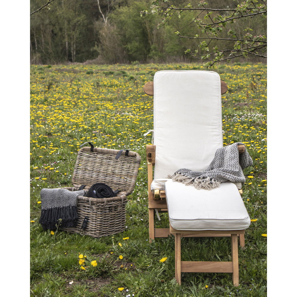 Coussin ARRECIFE blanc pour chilienne – vue complémentaire