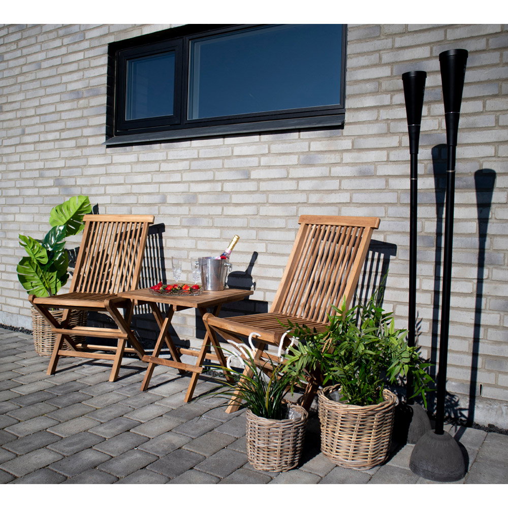 Table d’appoint BILBAO en teck 50 cm – vue complémentaire