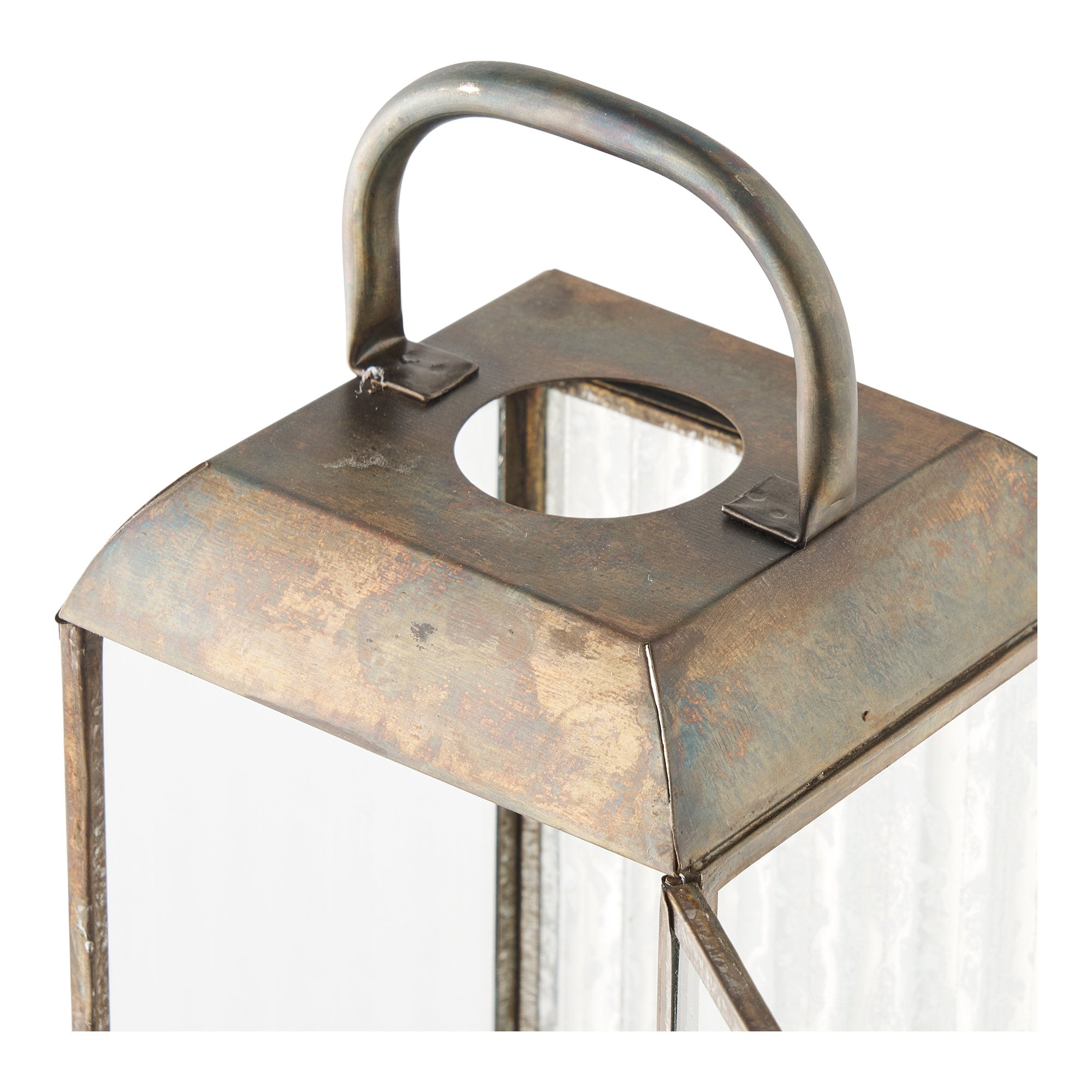 Lanterne HERSLEV finition laiton antique 60 cm – vue complémentaire