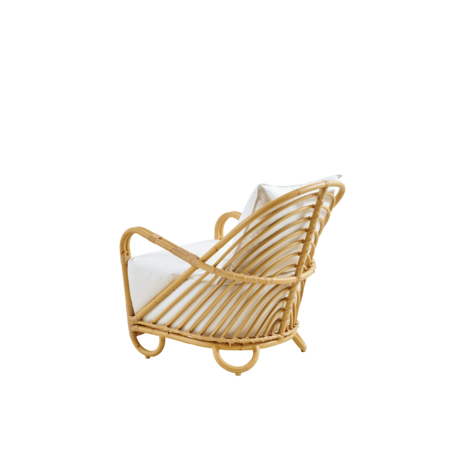 Fauteuil charlottenborg avec coussin d'assise et dossier