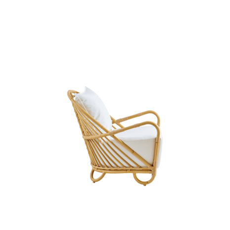 Fauteuil charlottenborg avec coussin d'assise et dossier