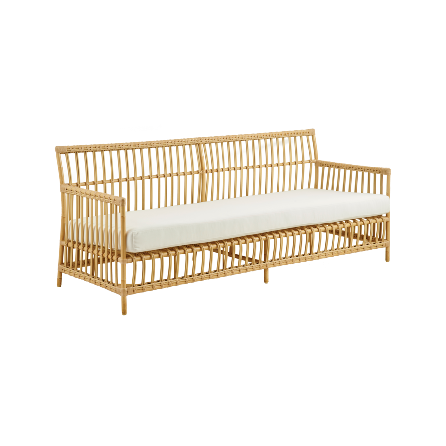 CANAPE CAROLINE 3 PLACES AVEC COUSSIN D'ASSISE ET DOSSIER