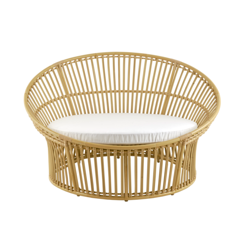 Olympia Nest Outdoor Sofa Natural Hand Painted