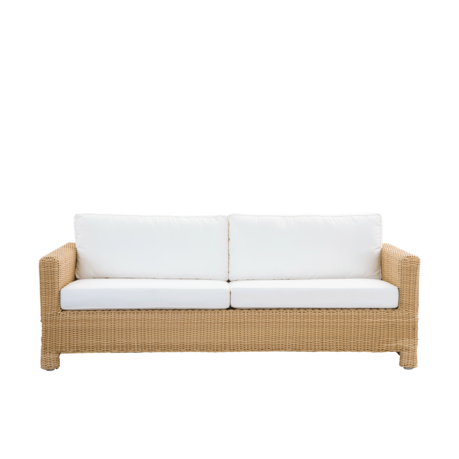 CANAPE LOUNGE CARRIE 3 PLACES AVEC COUSSIN D'ASSISE ET DOSSIER