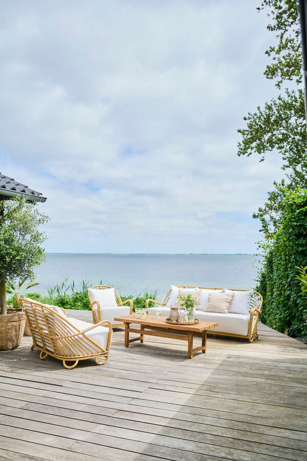 CANAPE CHARLOTTENBORG 2 PLACES AVEC COUSSIN D'ASSISE ET DOSSIER