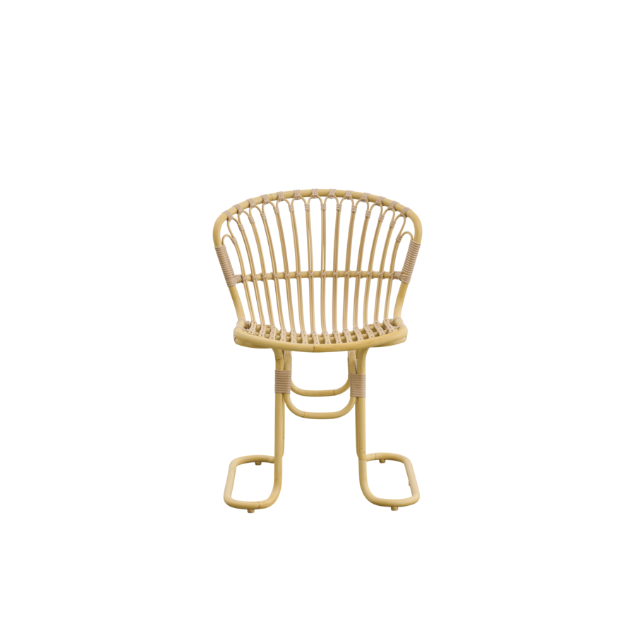 Chaise Repas Rita Naturel peint à la main