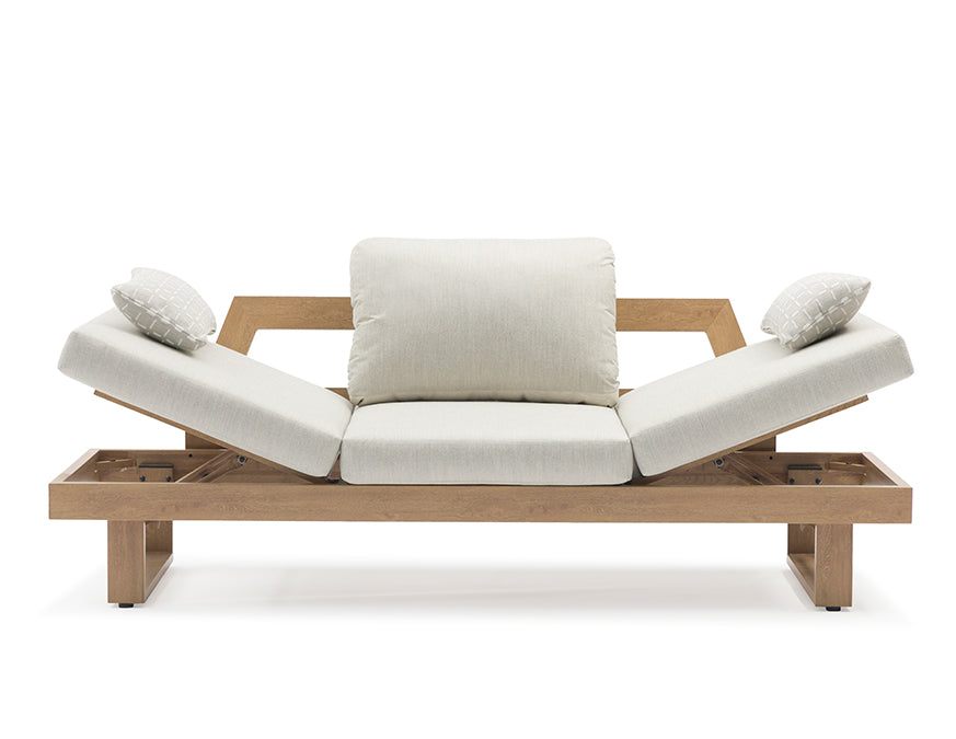 Canapé WINGS ALU Oak – configuration multifonction