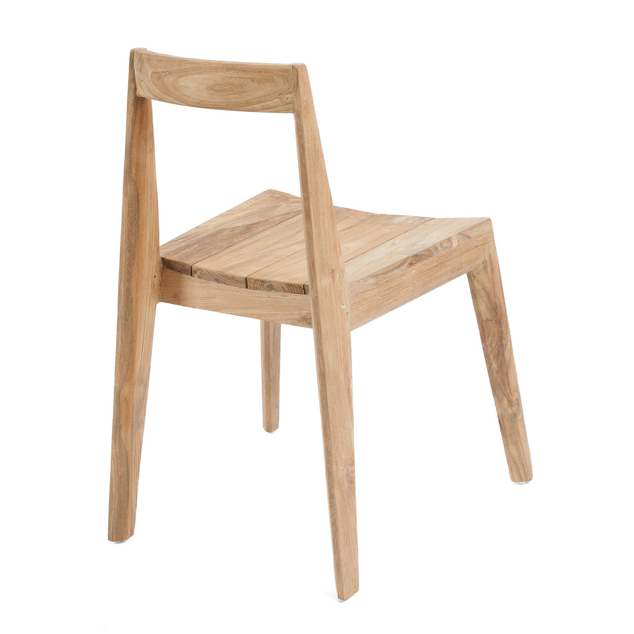 Chaise de jardin PAXI en teck naturel – ambiance extérieure Bazar Bizar