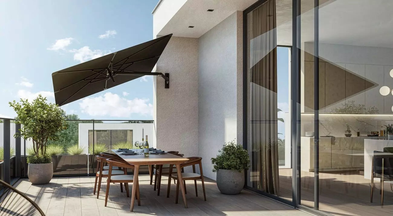 Paraflex UX square wall parasol