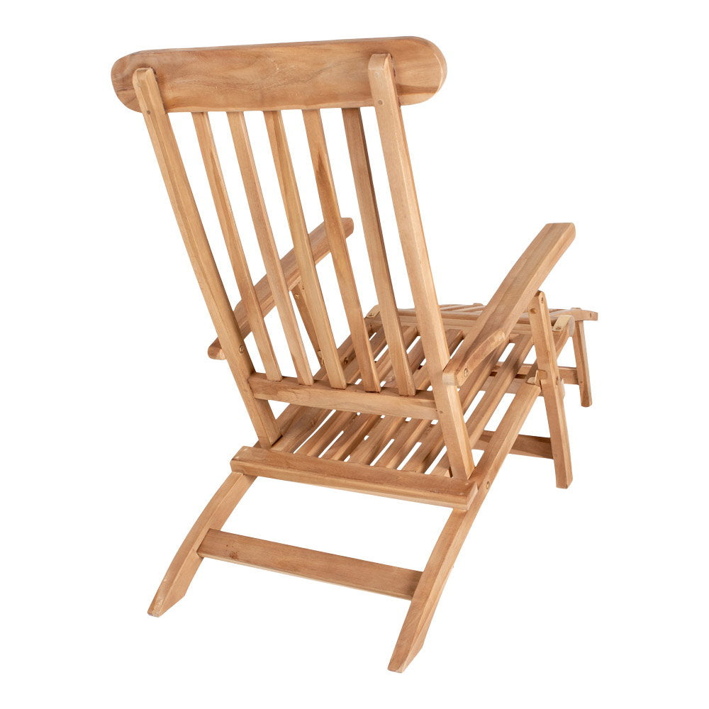 Chilienne ARRECIFE réglable en teck naturel – vue 4