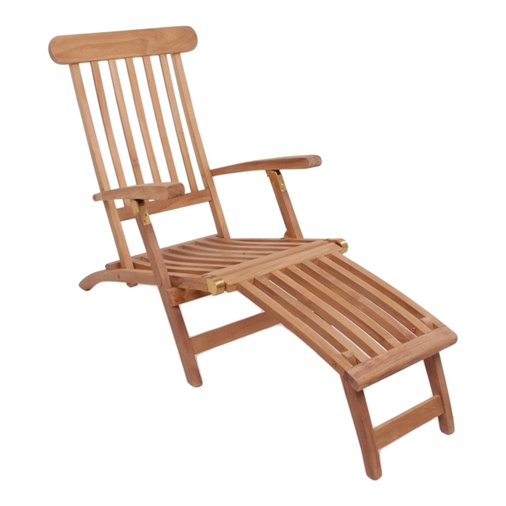Chilienne ARRECIFE réglable en teck naturel – vue principale