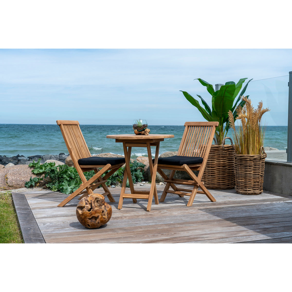 Lot de 2 chaises TOLEDO en teck naturel – vue 7