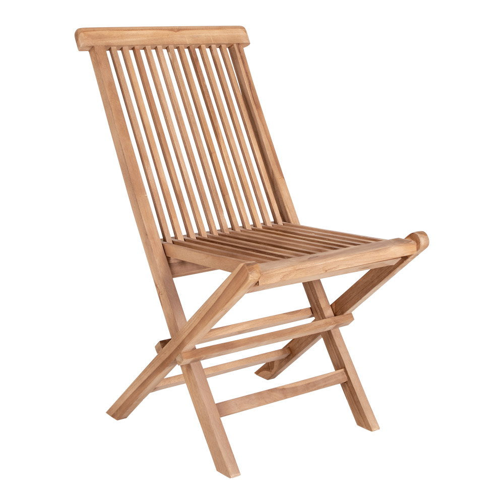 Lot de 2 chaises TOLEDO en teck naturel