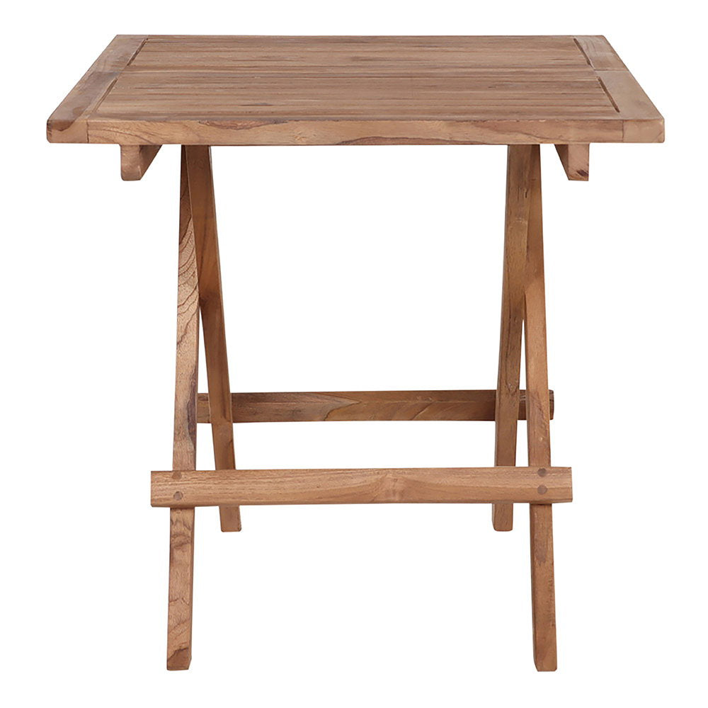 Table d’appoint BILBAO en teck 50 cm – vue complémentaire