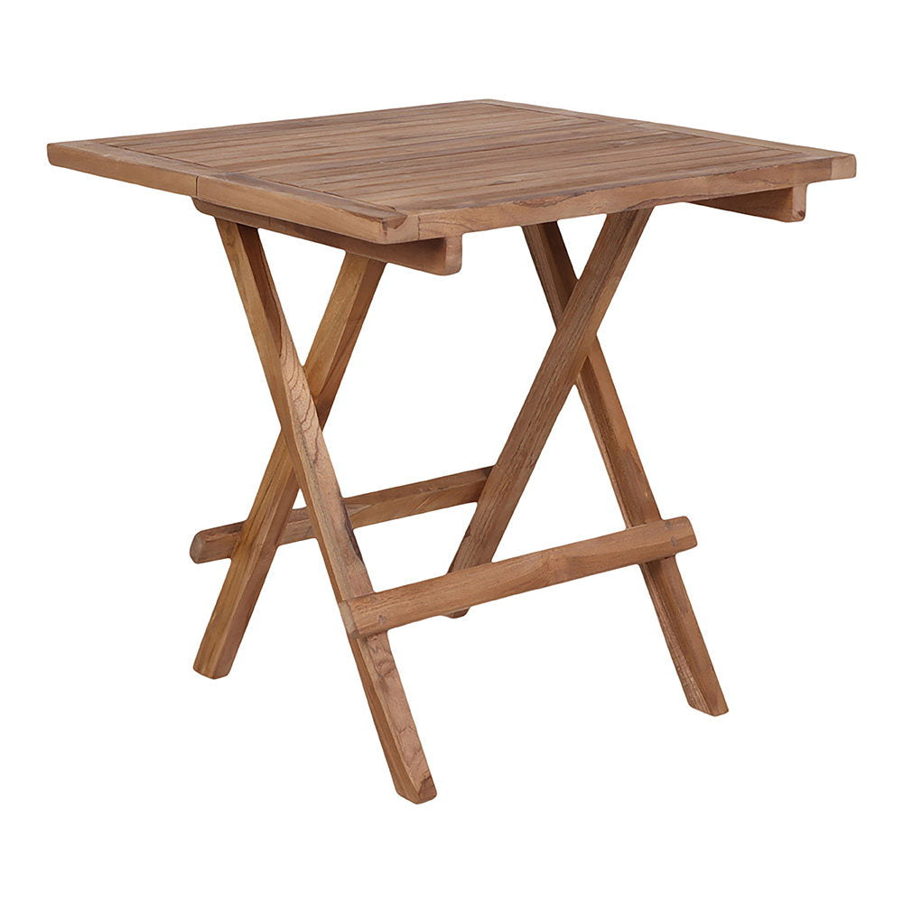 Table d’appoint BILBAO en teck 50 cm – vue principale