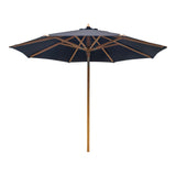 Parasol AUSTIN 300 cm noir à mât effet bois