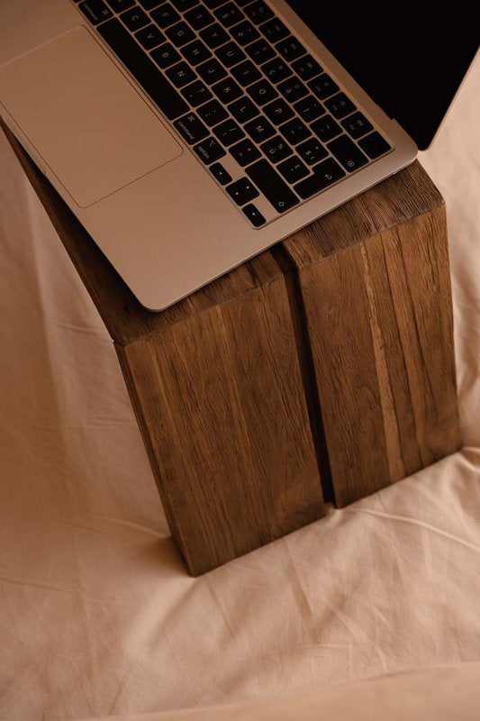 Table d’appoint extérieure ASHLEY COCOON en teck – vue officielle 6