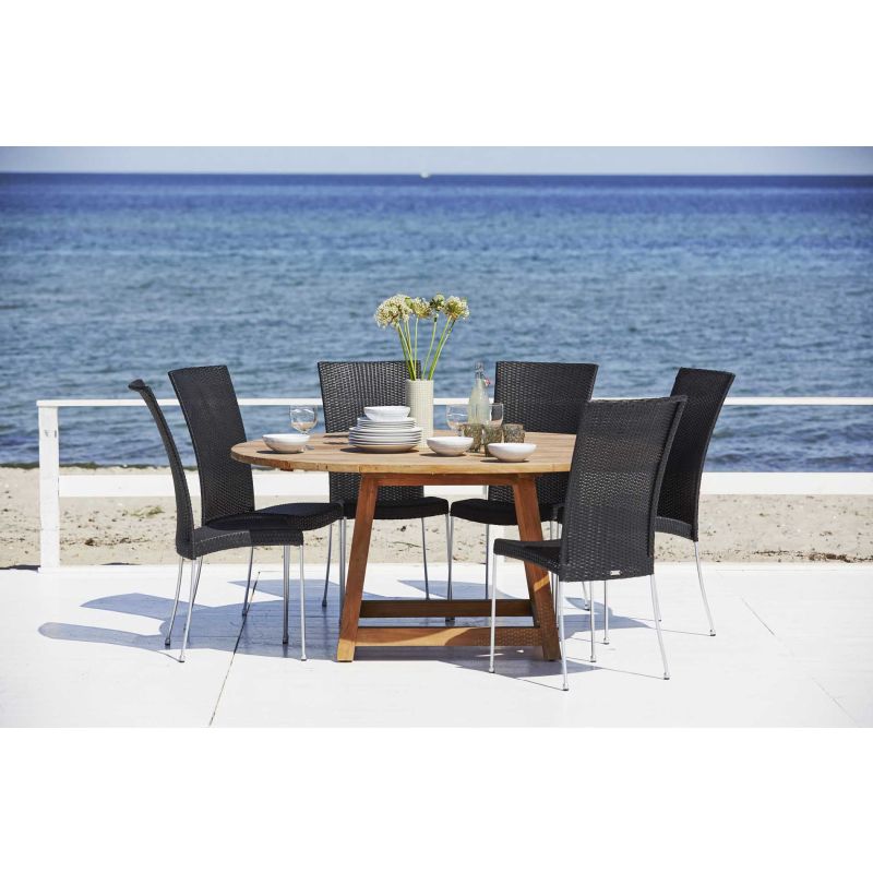 ROUND TABLE GEORGE TEAK OPENWORK Ø 160 CM