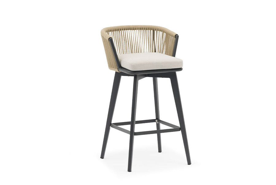 Tabouret de bar extérieur DIVA – Anthracite
