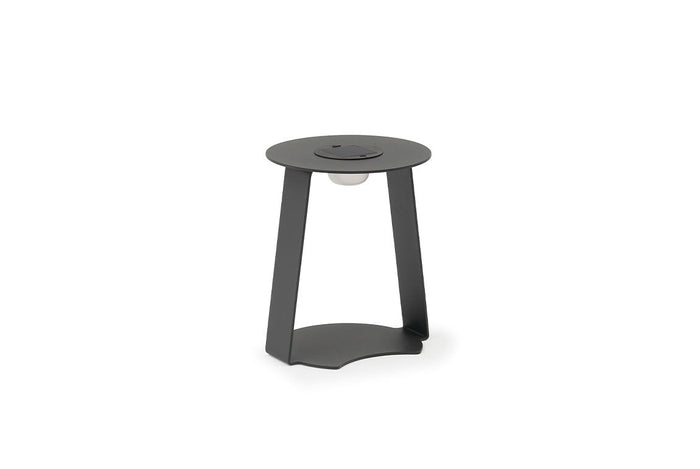 Table solaire extérieure DUO anthracite – Ø 36 cm, hauteur 45 cm