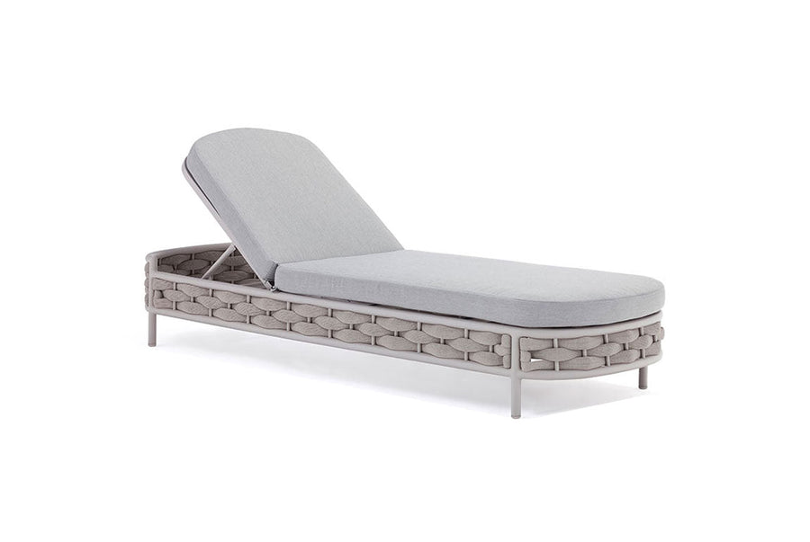 Chaise longue extérieure LOOP – Greige