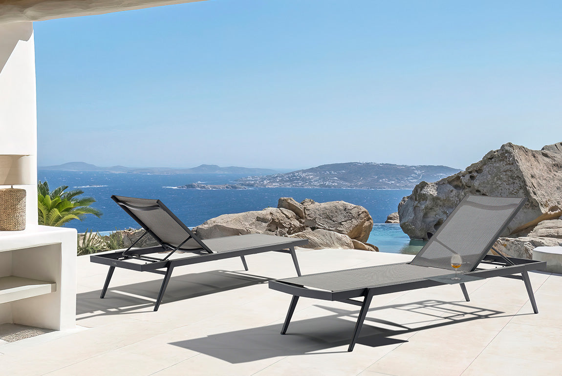 Bain de soleil extérieur DIVA – Anthracite