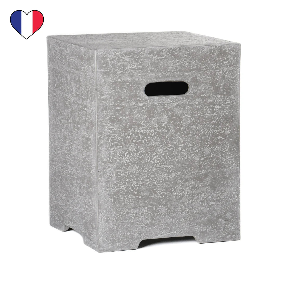 Raw square bottle chest