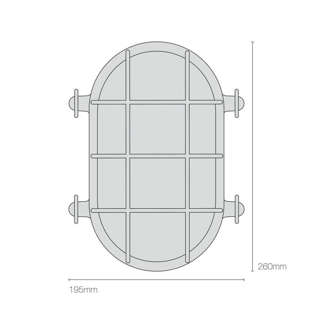 Hublot Oval en Laiton 7034