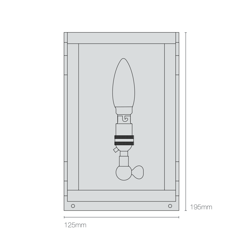 Applique Miniature Box 7643