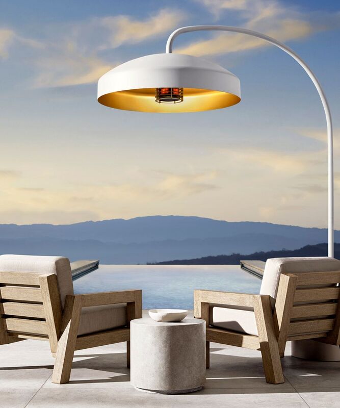 DISC heated floor lamp