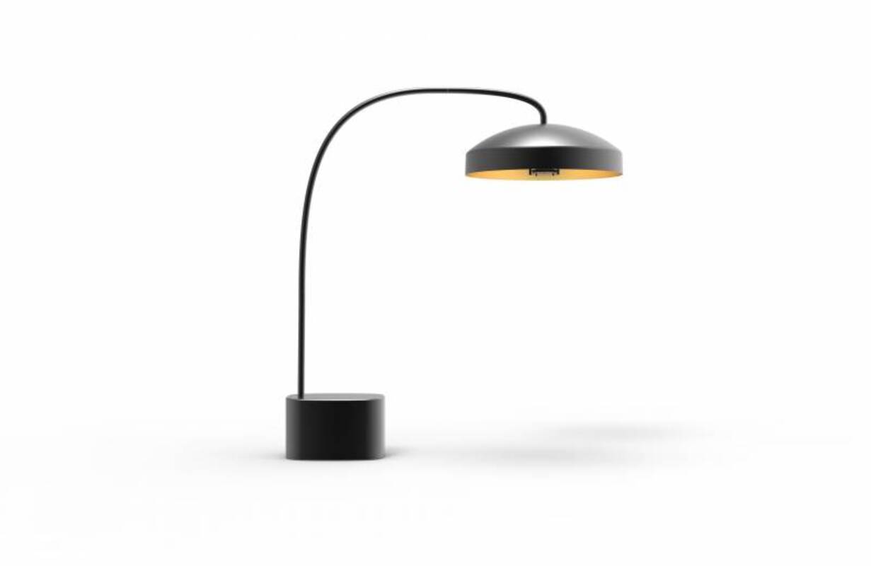 DISC heated floor lamp