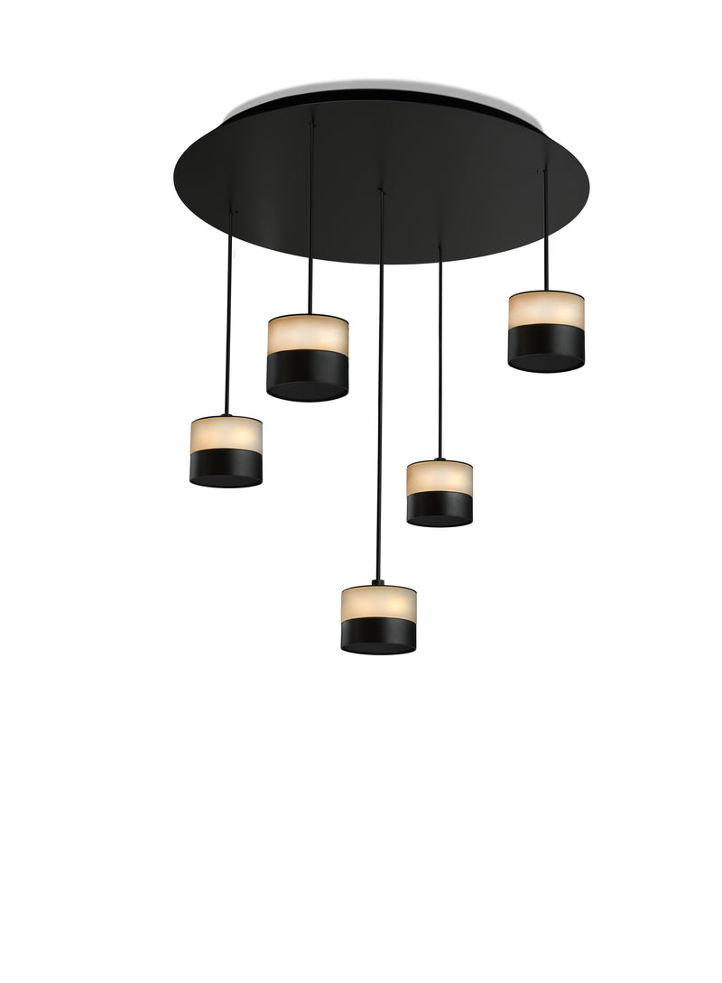 Set of 5 timeless designer lamps with GLOW heating