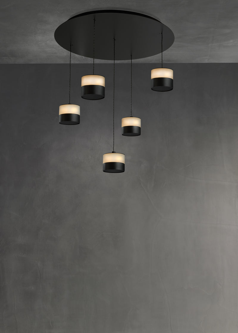 Set of 5 timeless designer lamps with GLOW heating