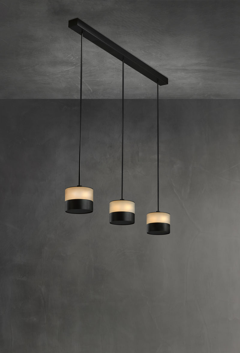 Set of 3 timeless designer lamps with GLOW heating