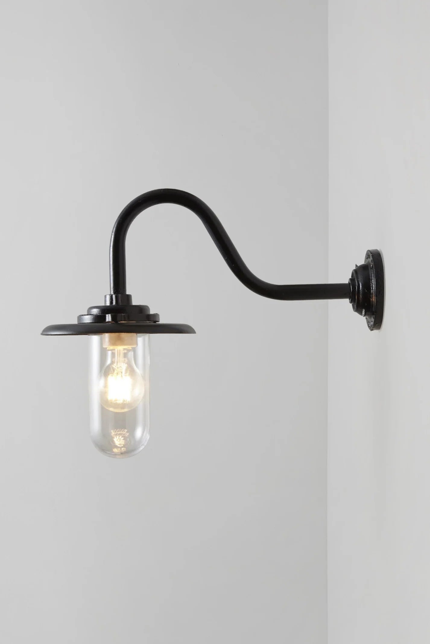 Applique coudée d'extérieure 60W, Col de cygne 7677