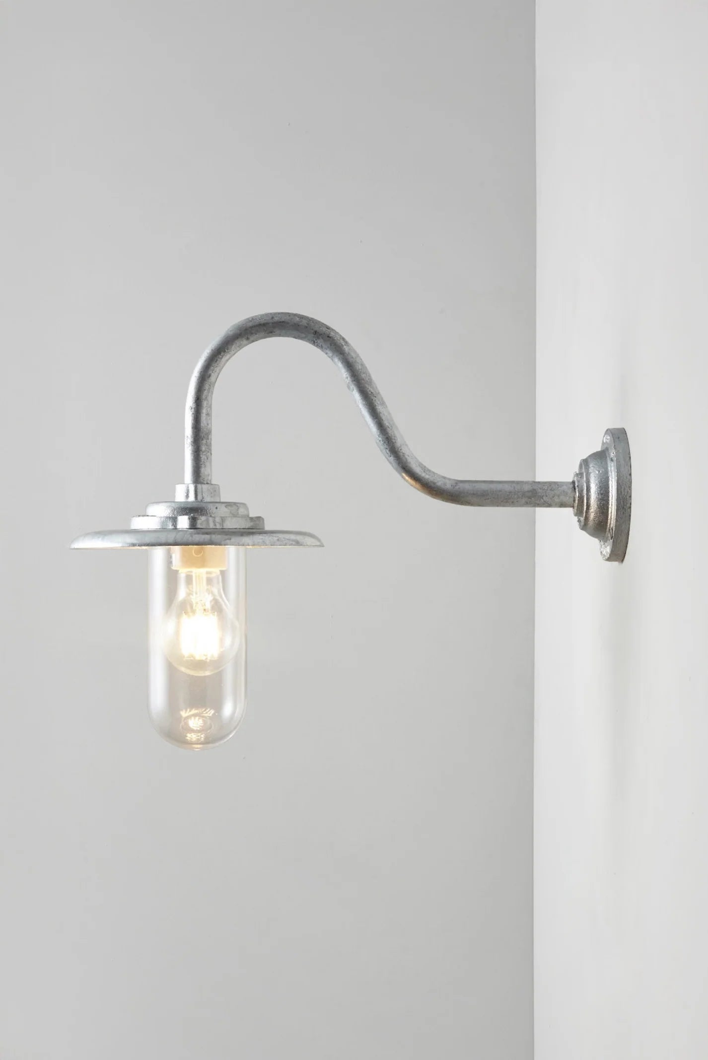 Applique coudée d'extérieure 60W, Col de cygne 7677