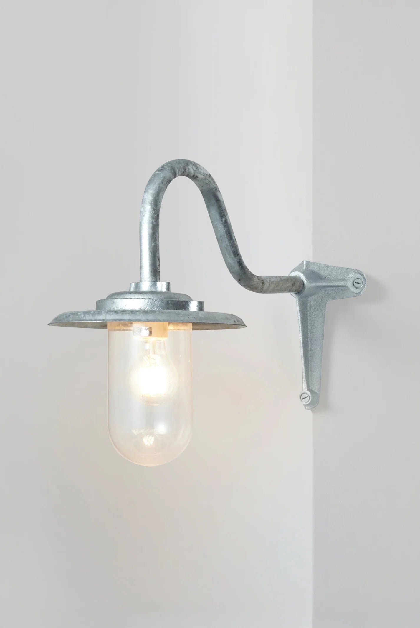 Applique coudée d'extérieure, 100W, Col de cygne 7677