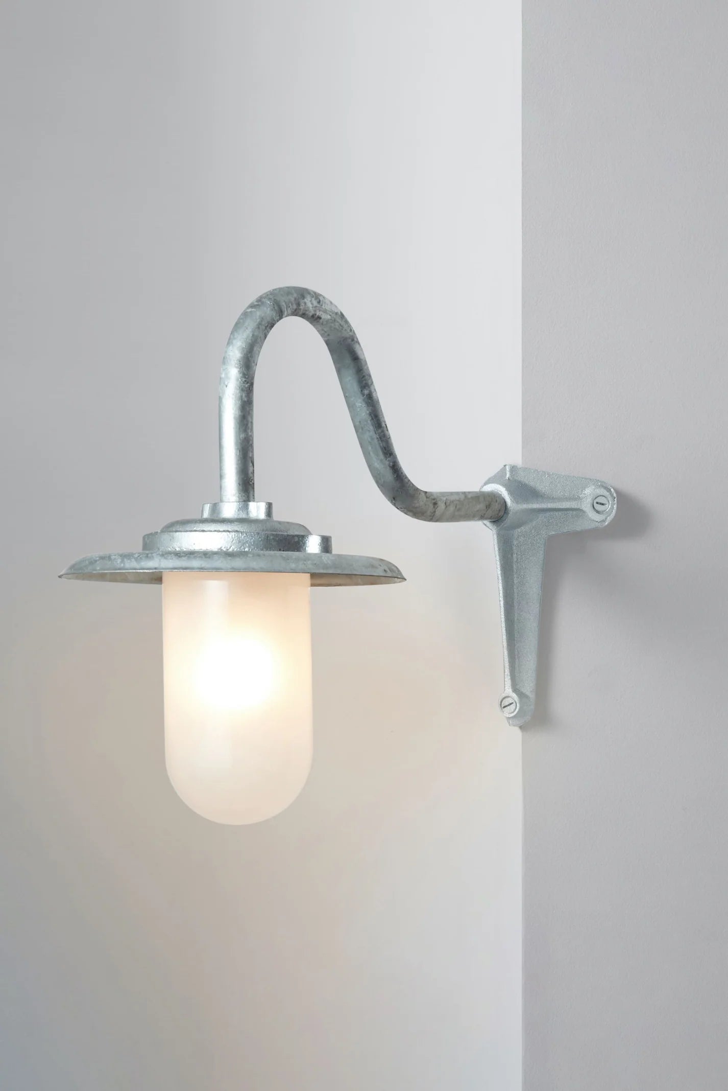 Applique coudée d'extérieure, 100W, Col de cygne 7677