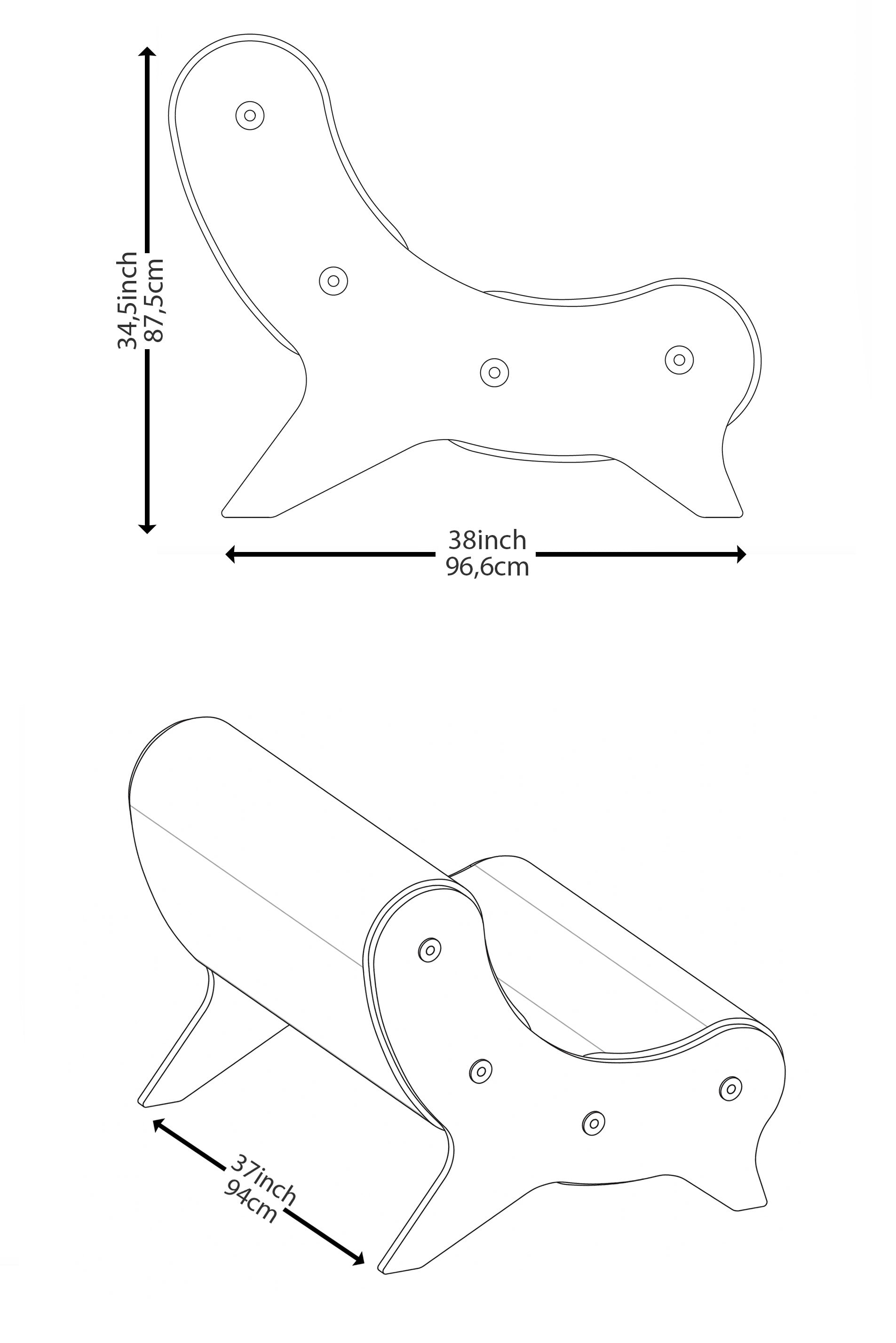 Ensemble MW06 Fauteuil et pouf design – parois en PMMA coulé, assise en mousse alvéolaire