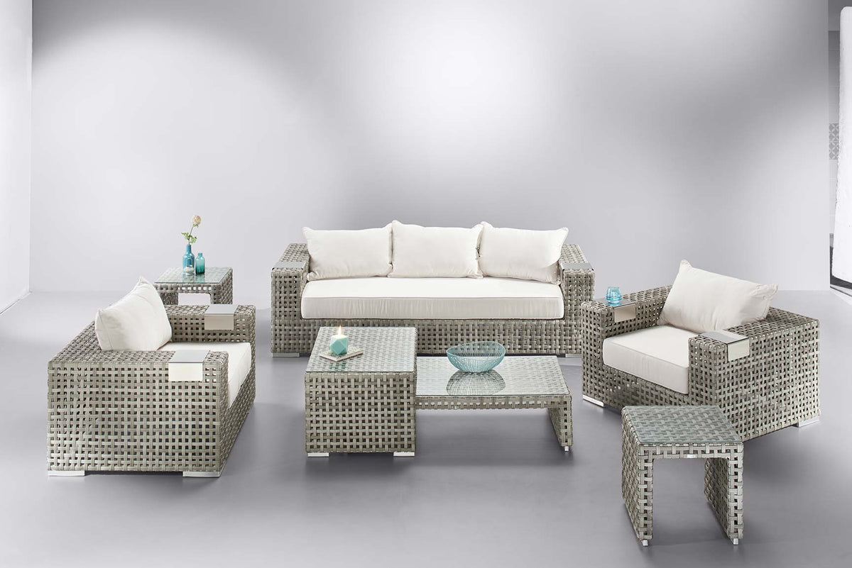 Salon Modulable pour jardin ou terrasse - Mobika PSARA