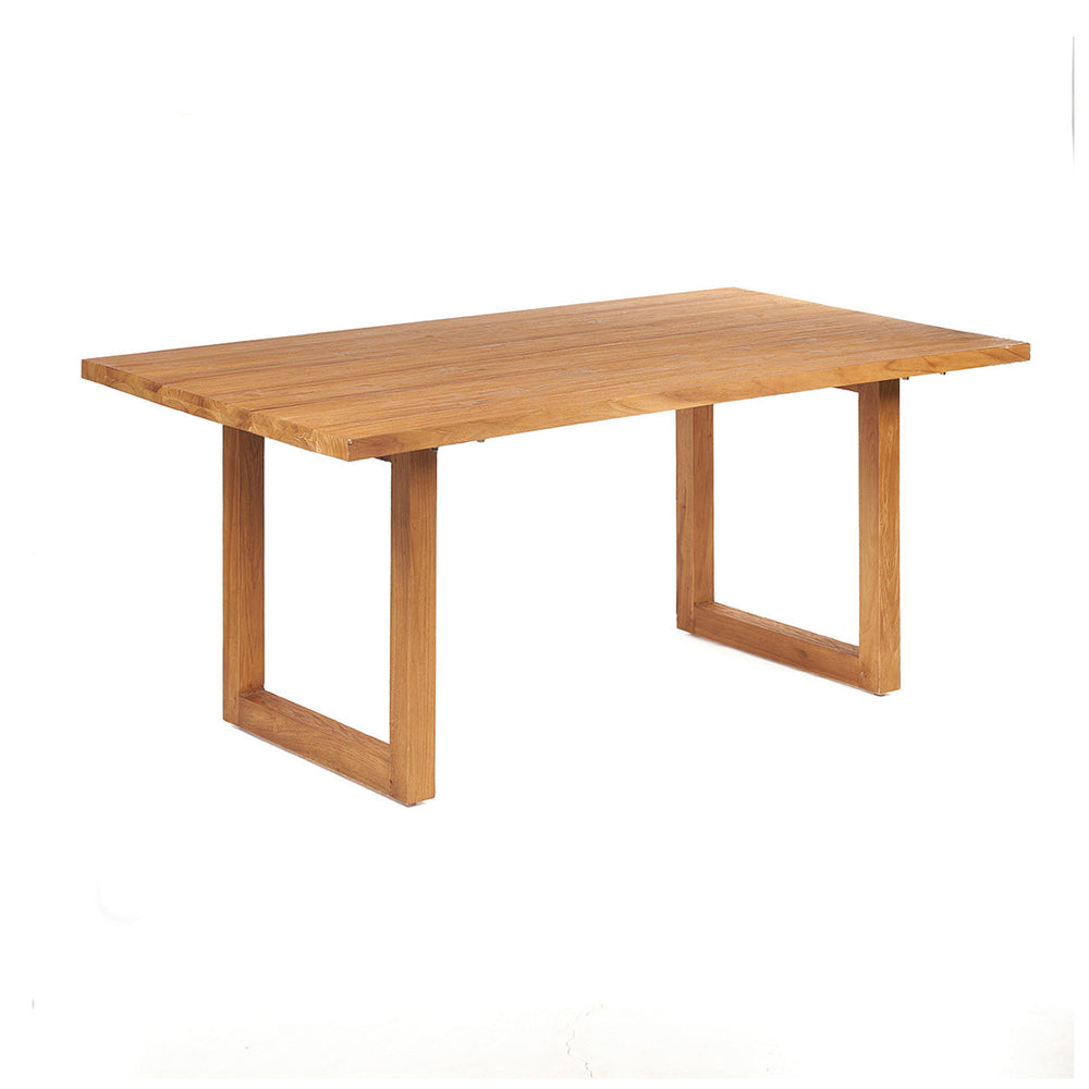Table à manger extérieure IMOLA 180 cm en teck naturel