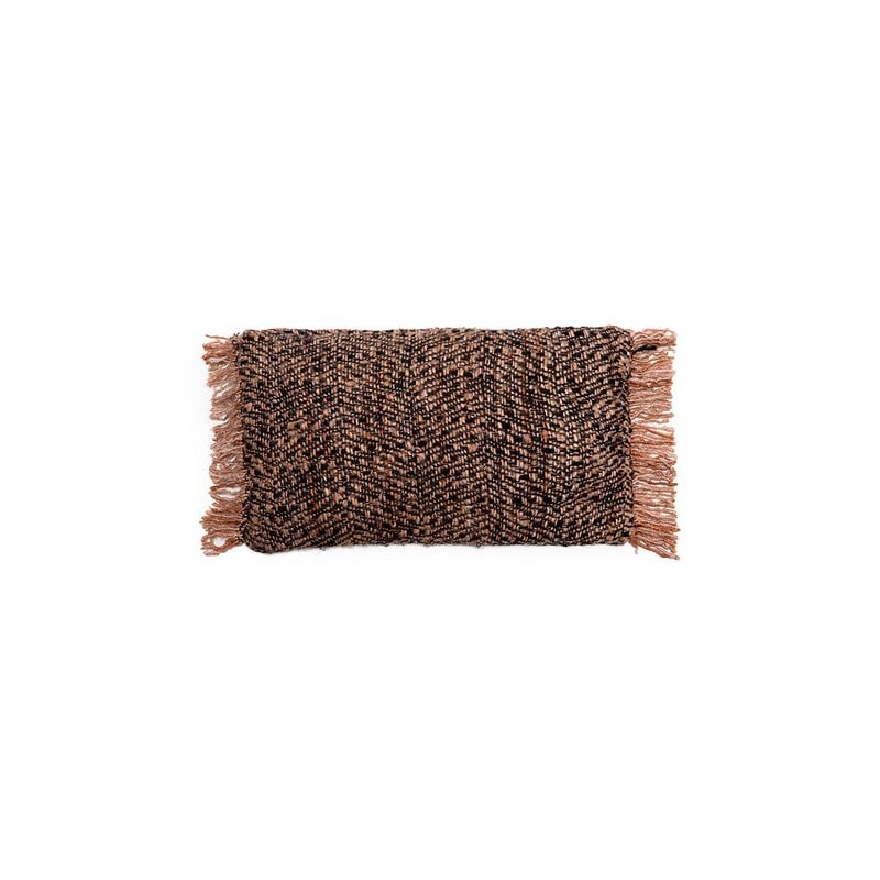 Housse de coussin OH MY GEE noir et cuivre 30 × 50 cm en coton