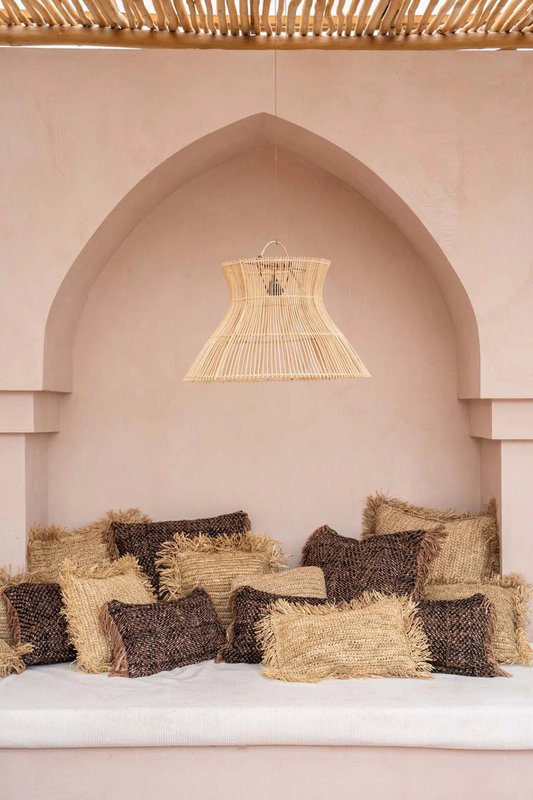 Housse de coussin OH MY GEE noir et cuivre 30 × 50 cm en coton