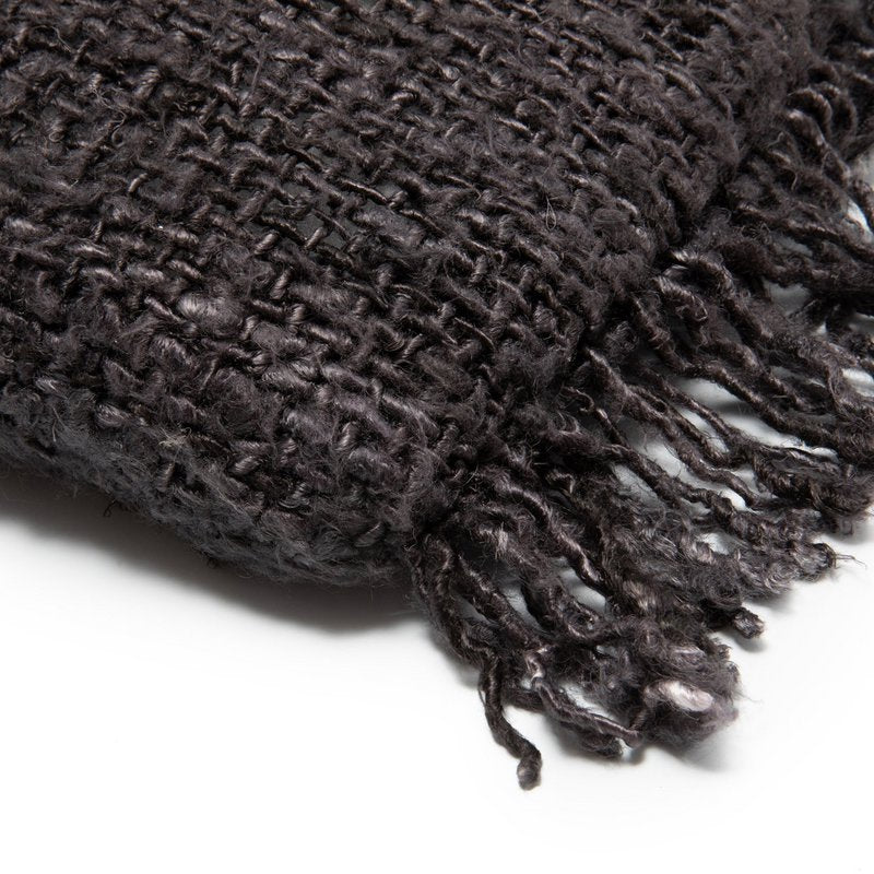 Housse de coussin OH MY GEE noir marine 30 × 50 cm en coton