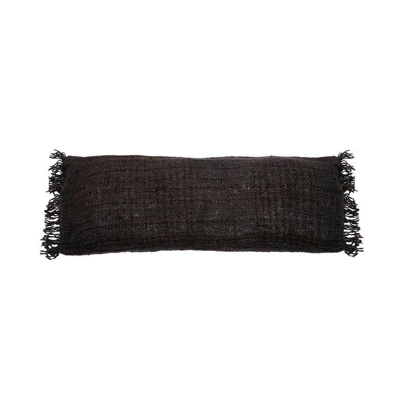 Housse de coussin OH MY GEE noir marine 35 × 100 cm en coton – Bazar Bizar