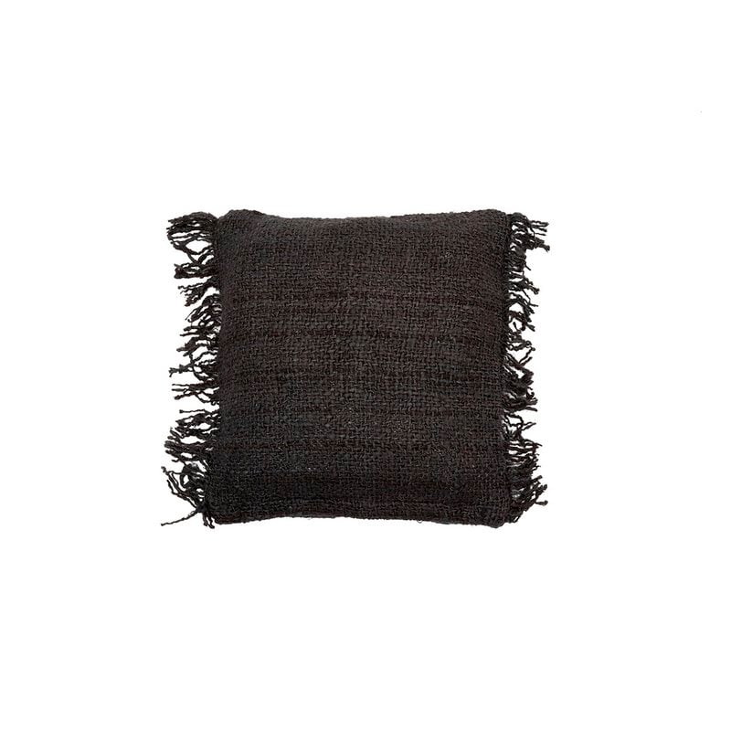 Housse de coussin OH MY GEE noir marine 40 × 40 cm en coton – Bazar Bizar