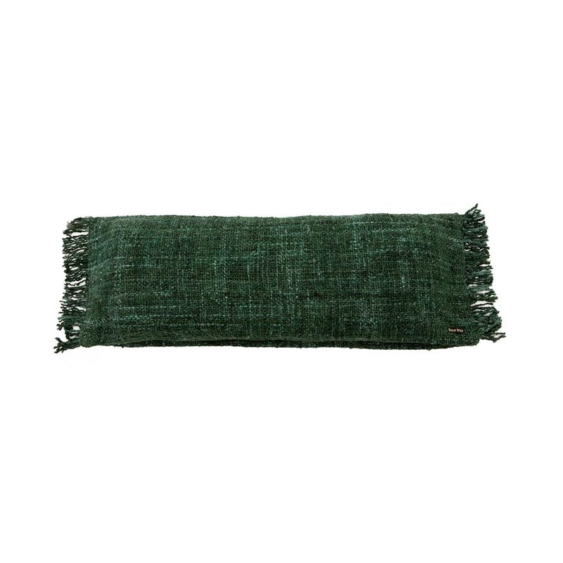 Housse de coussin OH MY GEE vert forêt 35 × 100 cm en coton – Bazar Bizar