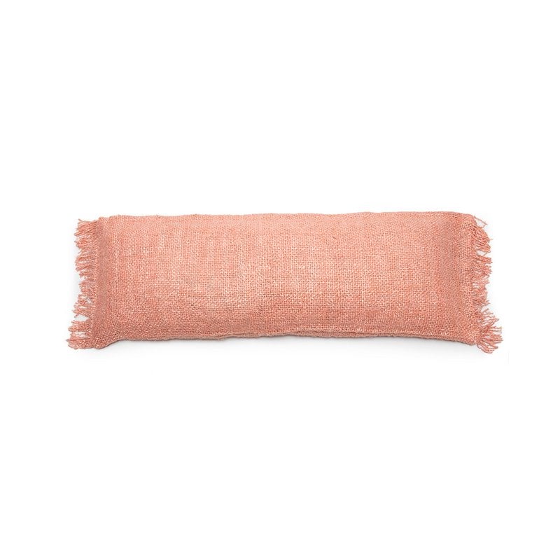 Housse de coussin OH MY GEE rose saumon 35 × 100 cm en coton – Bazar Bizar
